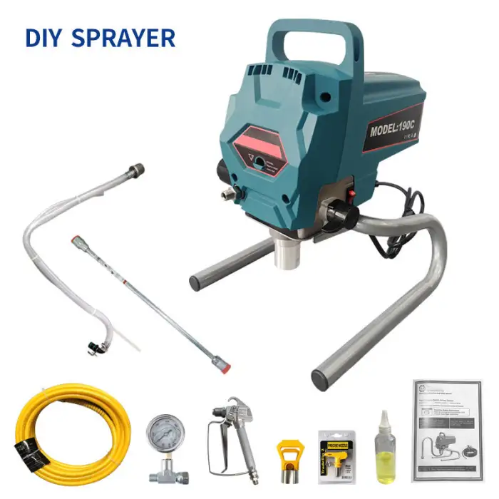 DIY Electric Airless Paint Sprayer Airless Electricity High Pressure Paint Spray Gun Airless Painting Machine