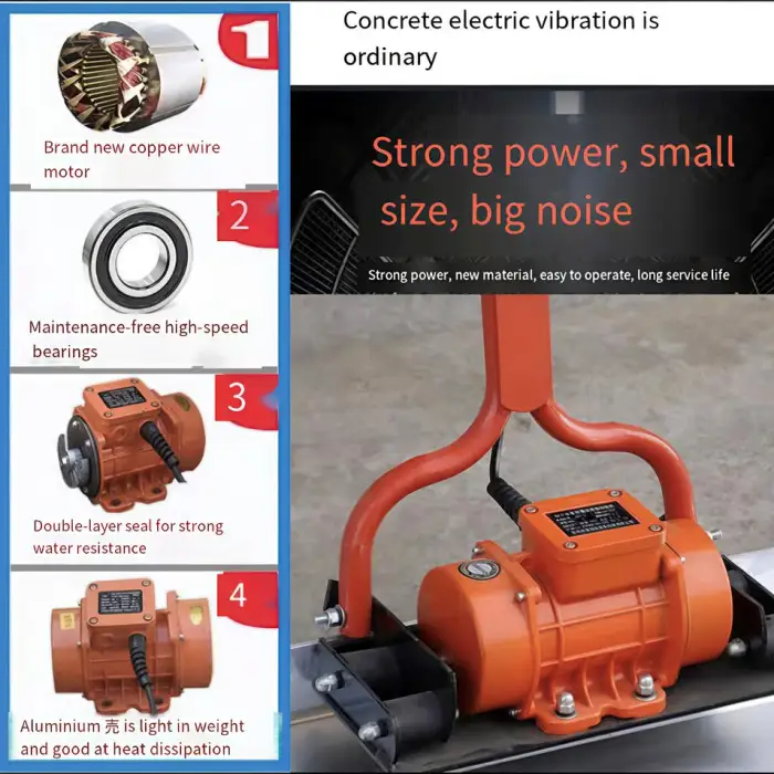 200W Electric Concrete Vibrating Power Screed Vibrator Machinery & Industrial Equipment