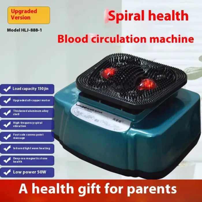 Relaxation Foot Massager with Vibration Pain Relief & Rotating Finger Pressure Electric Foot Circulation Device Remote Control