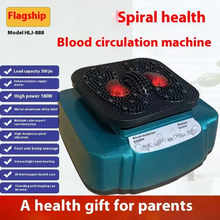 Relaxation Foot Massager with Vibration Pain Relief & Rotating Finger Pressure Electric Foot Circulation Device Remote Control