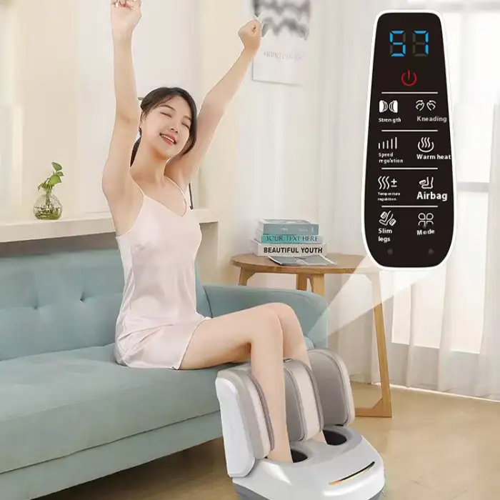 Intelligent Electric Air Compression Vibration Foot Massager with Finger Pressure Roller Newly Designed Leg Body Massager