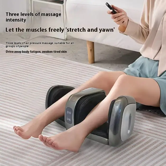 Multifunctional Split Acupressure Air Compression Heated Massage Muscle Relief Electric Foot Massager