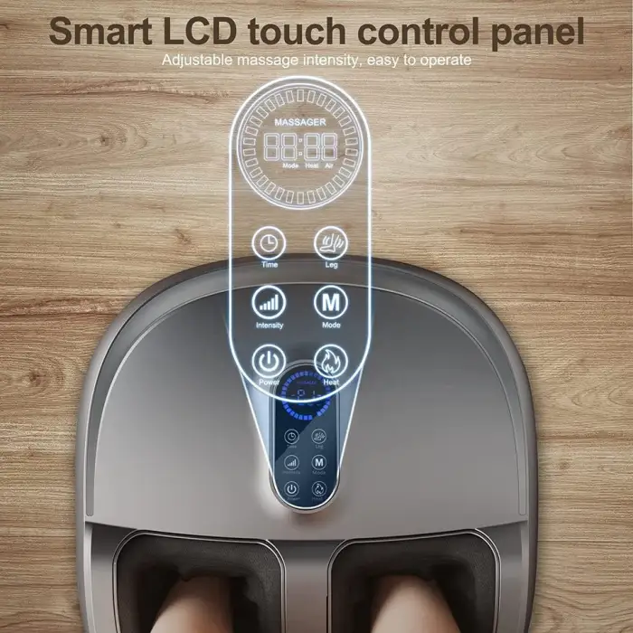 Foot Massager, 2 in 1 Shiatsu Foot Calf Massager with Heat for Plantar Fasciitis Deep Kneading Therapy Relieves Leg Fatigue