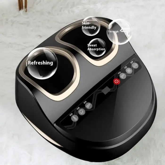 4D Full Wrapped ABS Shells Airbag Kneading Press Sole Warm Reflexology Electronic Circuit Board Foot Leg Massager Foot Massager