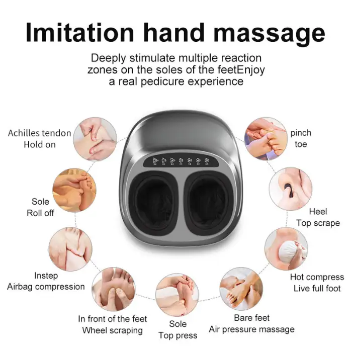 Foot Therapy Leg Massager Household Automatic Airbag Full Wrap Massage Electric Heating Kneading Foot Acupressure Massager
