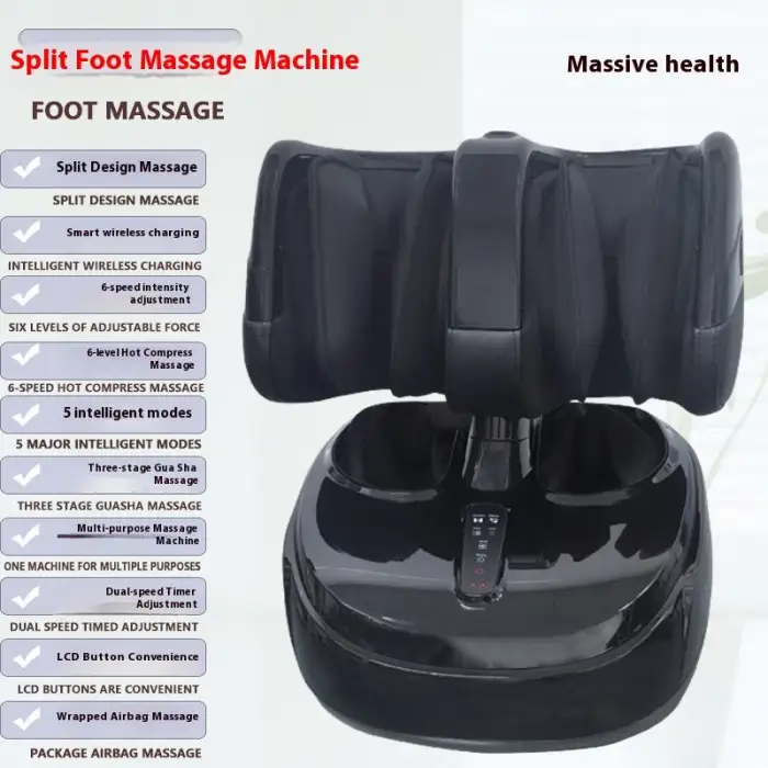 Red Light Therapy Relaxation Split Type Foot Therapy Machine Air Compression Leg Thigh Foot Calf Massager for Body