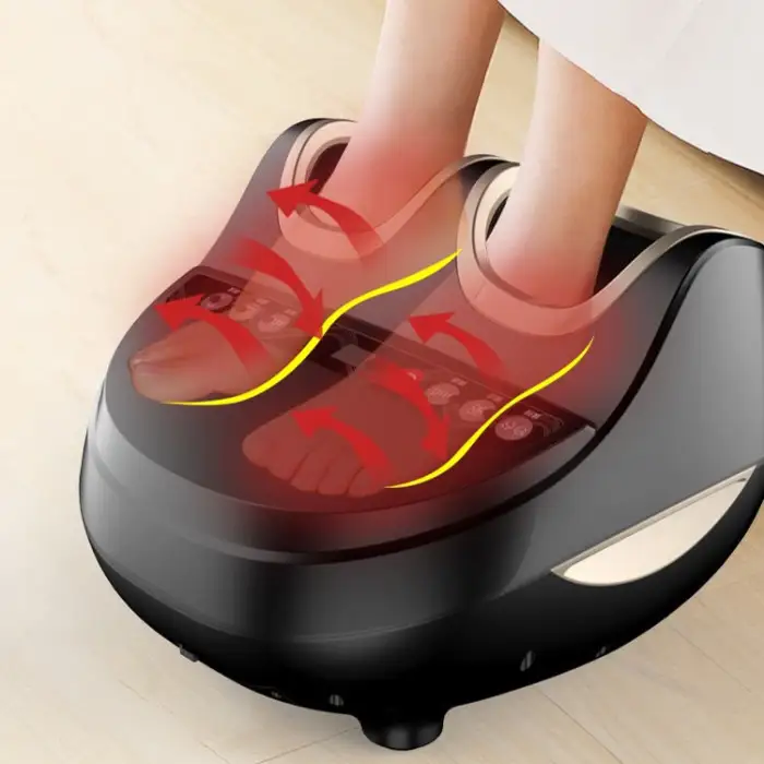 Electric Luxury Foot Hydrotherapy Massager Infrared Heating Vibration Remote Control Finger Press Infrared Heating Foot Legs