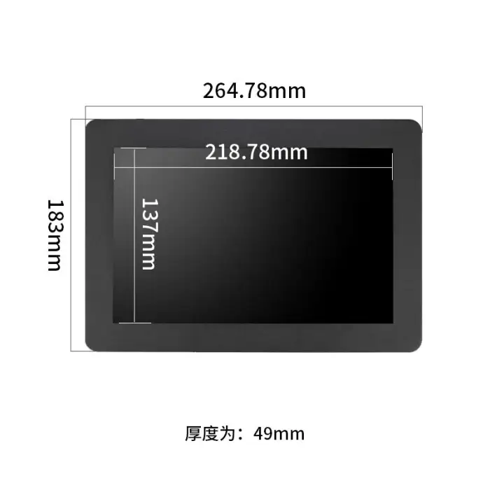10.1 Inch 1920*1200/1280*800 Embedded Monitor 1000 Nits High Brightness Outdoor Sunlight Readable Lcd Industrial Touch Monitors