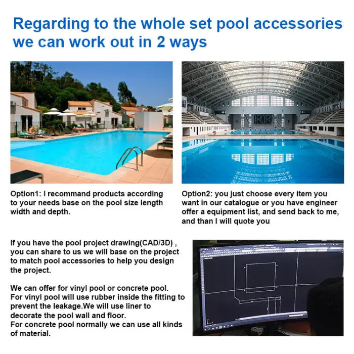 Fenlin Full Set Pool Cleaning Tools Accessories Efficient Swimming Pool Maintenance Water Descent Massage Spa Pump Made Acrylic