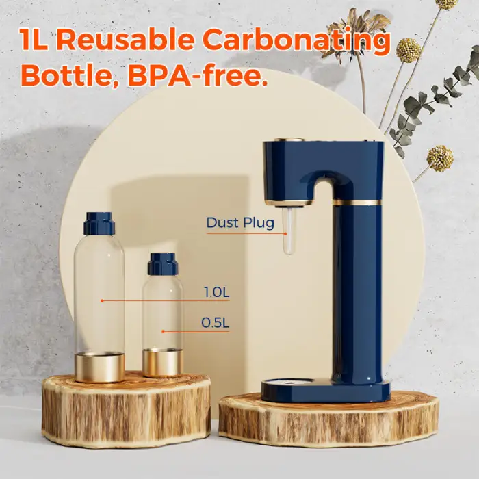 OEM Custom Soda Maker One Push Easily Operation Gas Bubbler Soda and Sparkling Water Maker for Home Use