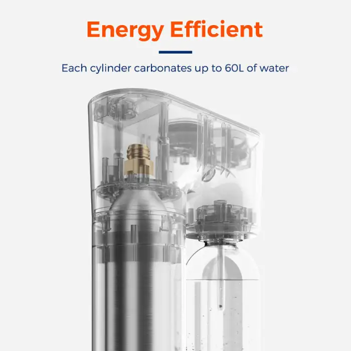 OEM Custom Soda Maker One Push Easily Operation Gas Bubbler Soda and Sparkling Water Maker for Home Use