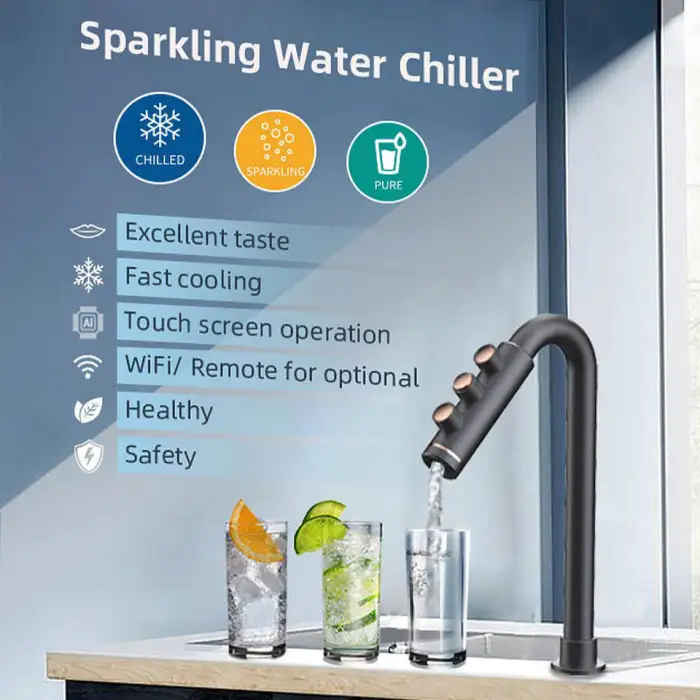 Luxury Faucet Kitchen Sparkling Water Tap Mini Sink Faucet Soda and Sparkling Water Maker Machine Co2 Drinking Water Chiller