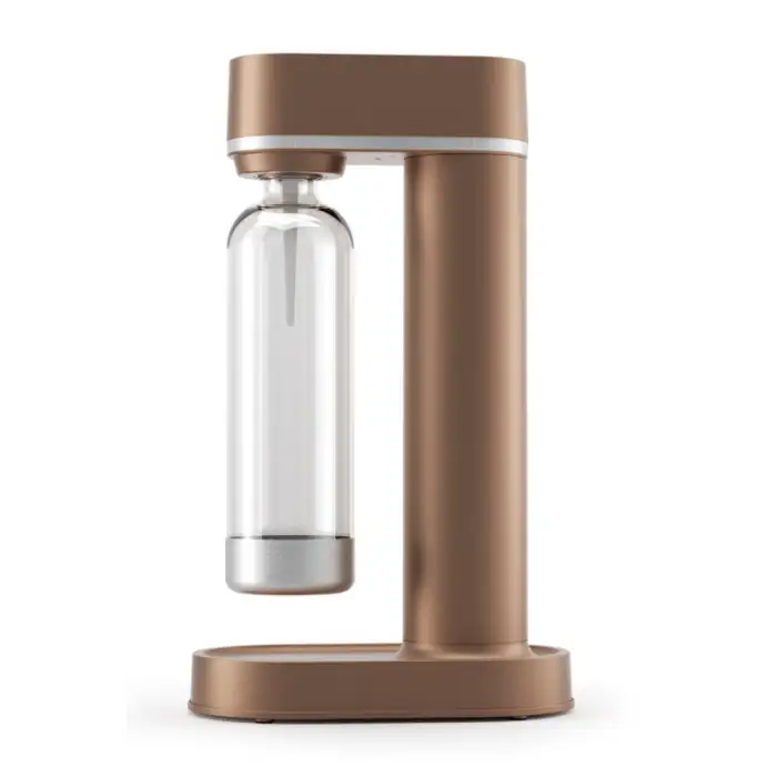 Gas-Powered Manual Cold Soda and Sparkling Water Maker Machine Plastic Home Desktop Installation No Electricity Required