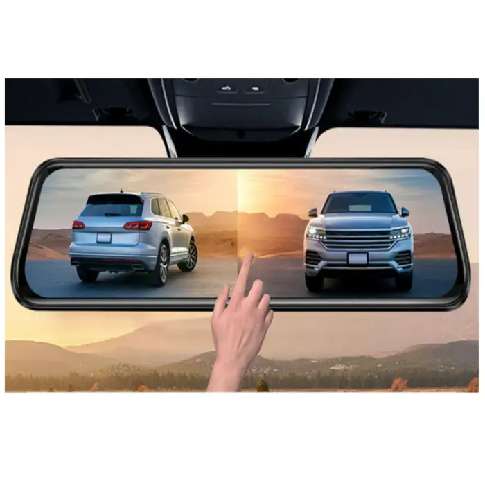 4K 1080p Mirror Dash Cam 170 Degree Wide Angle G-sensor Dash Cam App Control Parking Monitor Mirror Dashcam