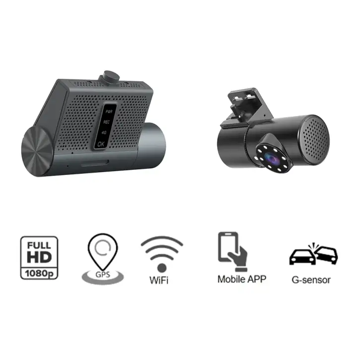Richmor AI Dashcam With DMS DSM Adas Face ID Fleet Tracking Monitor Max 512g Card With GPS 4GP WIFI Dash Camera Support Intercom