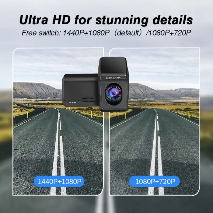 HD 1080p Android DVR USB Front Mini WiFi Night Vision Car Camera Dash Cam Front and Rear