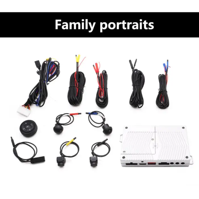 4 Side AI 3D 360 Degree Car Camera System 4K AHD 1080P Car 360 Camera Bird View System for Toyota Prado