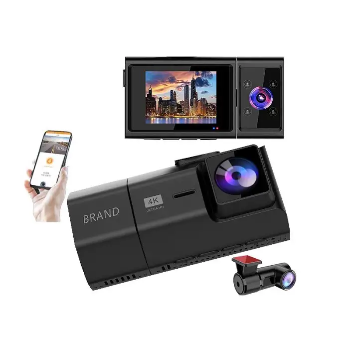 Dash Cam 3 Channels Wifi HD 2K Optional Gps Blackbox Dvr User Manual Novatek Dash Cam Front and Rear 4k