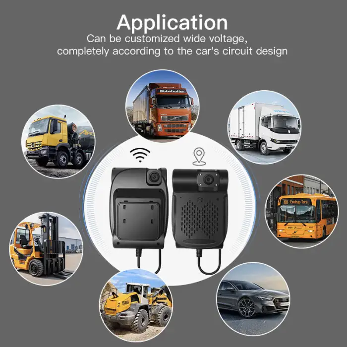 HN-8901 Car Black Box Dash Camera AHD Dual Lens 4G WIFI ADAS DSM SOS GPS Bus Camera AI Dashcam for Fleet