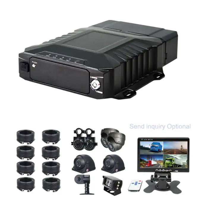 10 Inch Ups 8 Channel Hdd Mdvr Cameras Para Buses Vehiculo 4g Vehicle Truck Bus Recorder 4ch Car Dvr Gps Wifi 4 Channel Mdvr Kit