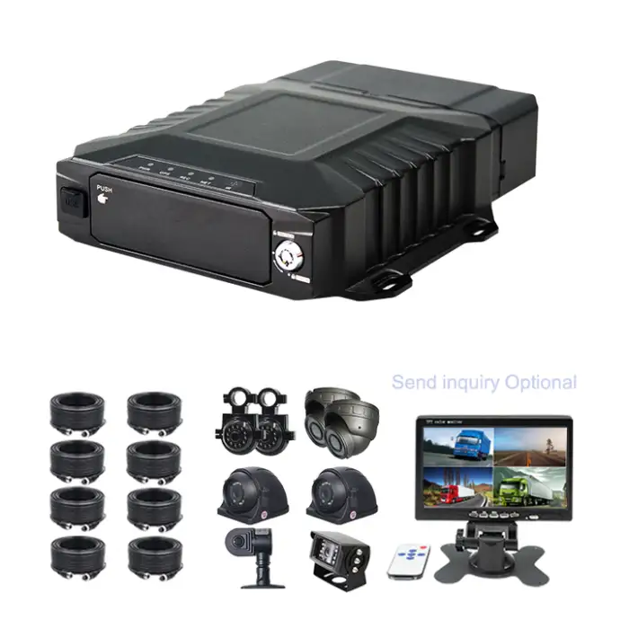 10 Inch Ups 8 Channel Hdd Mdvr Cameras Para Buses Vehiculo 4g Vehicle Truck Bus Recorder 4ch Car Dvr Gps Wifi 4 Channel Mdvr Kit