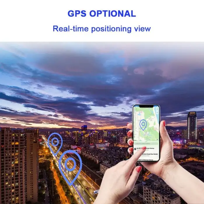 2 Inch Dash Cam 4k Front and Rear 3 Channel Front and Rear 4K Recording Video Dash Cam 4k with Gps Car Camera Black