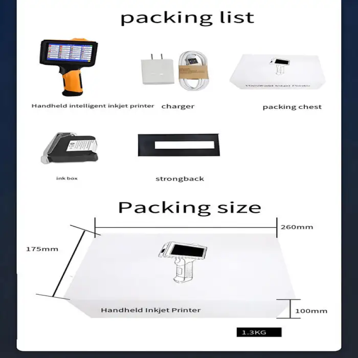 Portable Semi-Automatic Handheld Inkjet Printer Small Batch Coding Machine with Expiry Date Barcode for Farm Industries