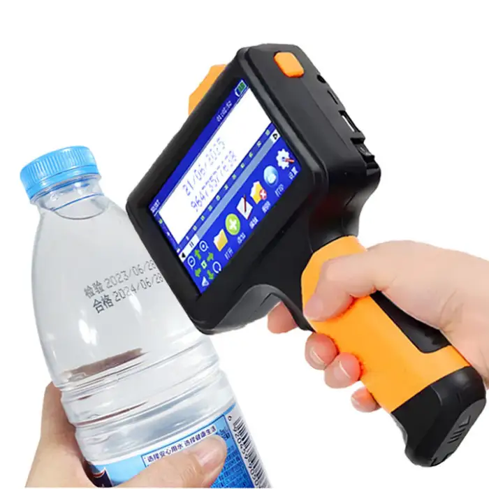 Portable Semi-Automatic Handheld Inkjet Printer Small Batch Coding Machine with Expiry Date Barcode for Farm Industries