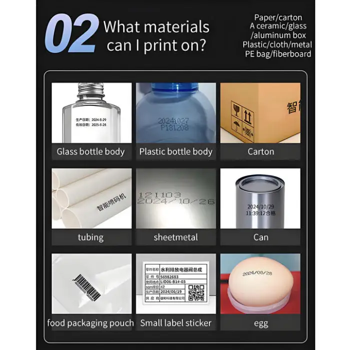 Portable Semi-Automatic Handheld Inkjet Printer Small Batch Coding Machine with Expiry Date Barcode for Farm Industries