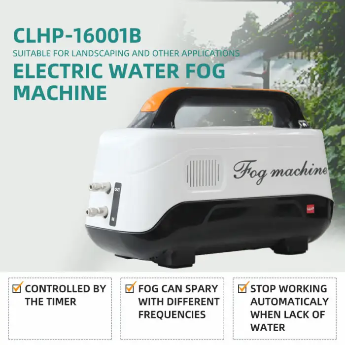 Misting Cooling System Fog Mist Machine Patio Misting Kit 0.2L/min Plastic Cover for Garden Agriculture