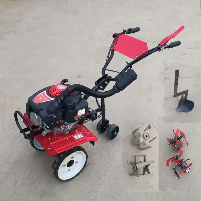 Mini Weeder Tiller Machine Power Weeder in Mini Cultivator Rolling Machine Grass Farm Weeding Machine
