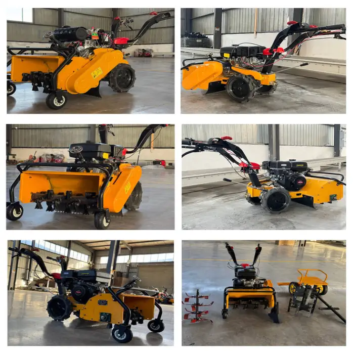 Multifunctional Gasoline Handheld Lawn Mower Weeding Machine with Root Removal Grass Cutting Tilling Rotation Features