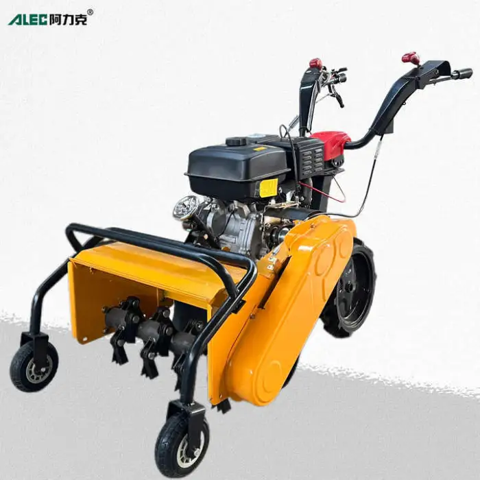 Multifunctional Gasoline Handheld Lawn Mower Weeding Machine with Root Removal Grass Cutting Tilling Rotation Features