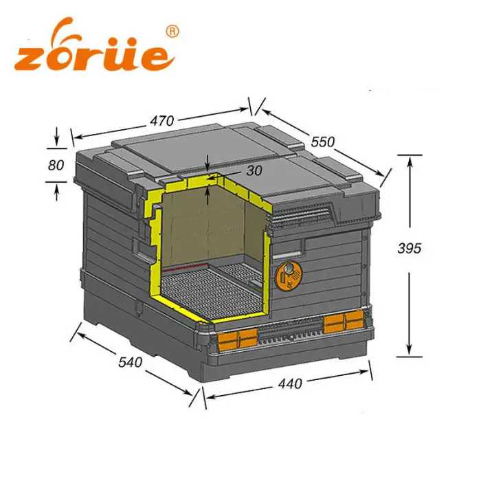 2 Level Plastic Beehive for Beekeeping / Thermo Beehive / Color Beehive