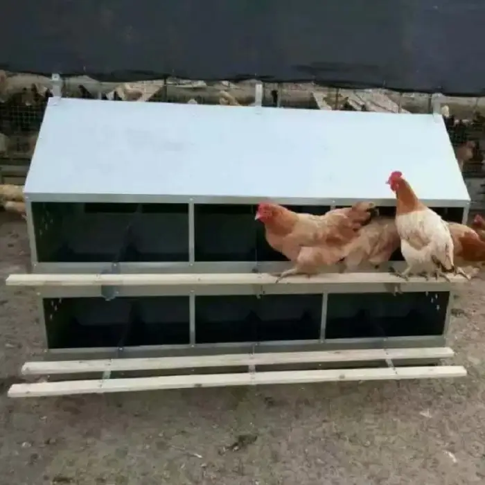 24-Hole Chicken Egg Nest Box for Poultry Farms Mobile Chicken Laying Box for Chicken Farm Animal Husbandry Equipment