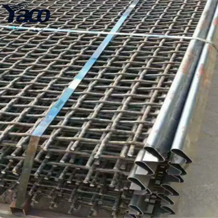 25mm Hooked Vibrating Sieve Crusher Mine Quarry Crimped Screen Mesh