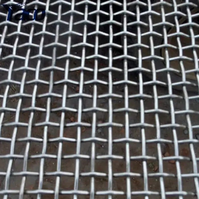 25mm Hooked Vibrating Sieve Crusher Mine Quarry Crimped Screen Mesh