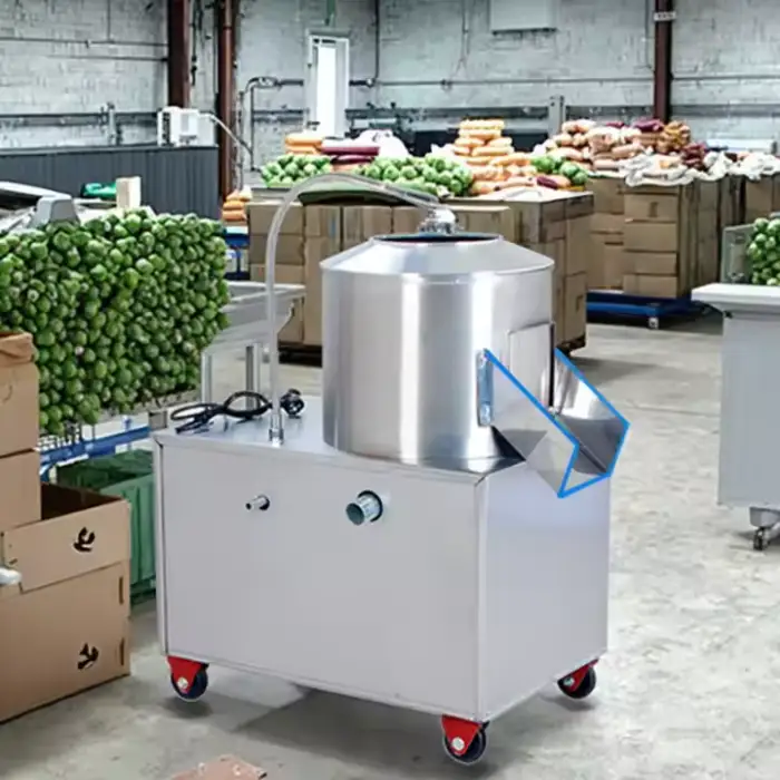 350 Output 200kg/h Commercial Vegetable and Fruit Washing and Peeling Machine Cassava Peeling Machine