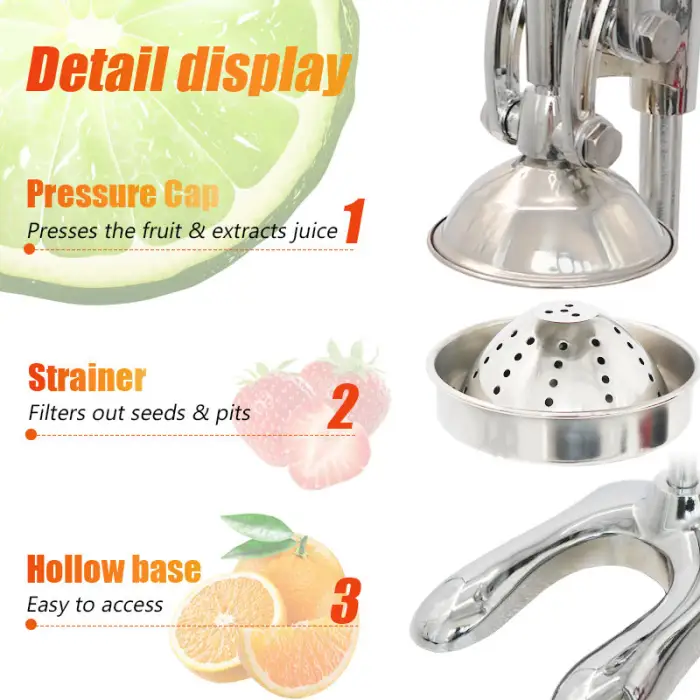 Home Use Lemon Juice Extractor Efficient Fruit & Vegetable Machines for Fruits and Vegetables