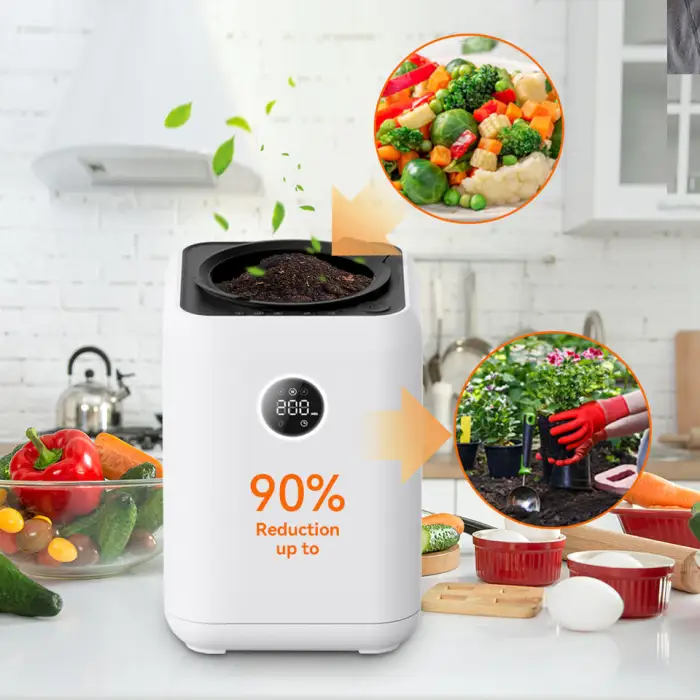 Automatic Eco-friendly Electric Food Waste Grinder Compost Machine Knitted Manufacturer Household Use Non-Smell Garbage Disposer