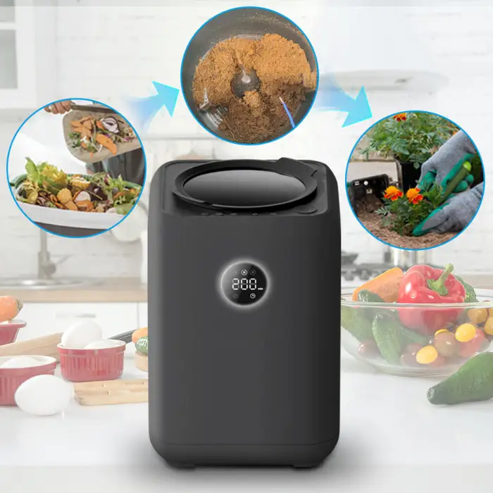 Automatic Eco-friendly Electric Food Waste Grinder Compost Machine Knitted Manufacturer Household Use Non-Smell Garbage Disposer