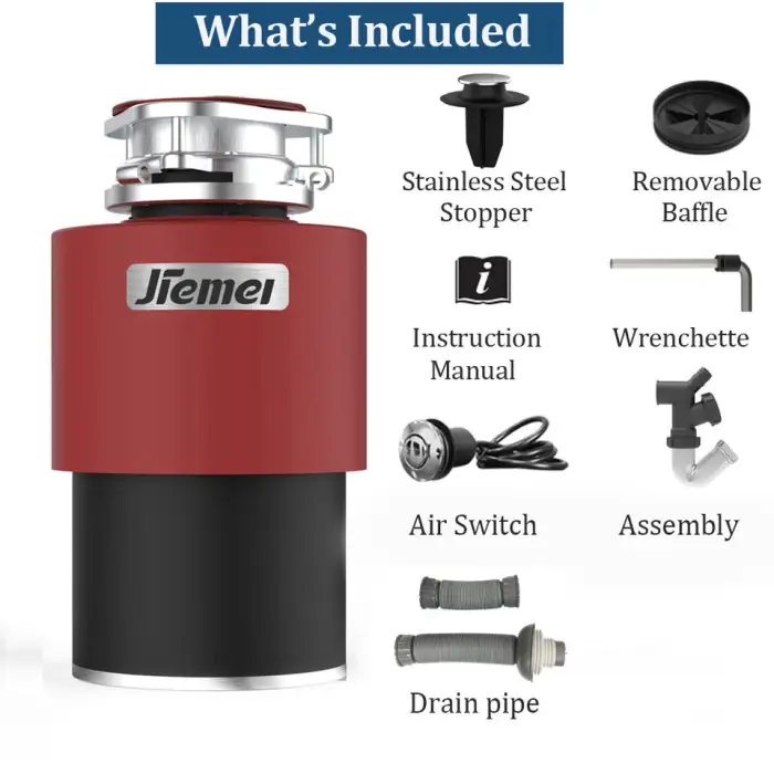 Electric Stainless Steel Kitchen Sink Food Garbage Disposal Electric Food Waste Disposers Manual Garbage Disposals for Home Used