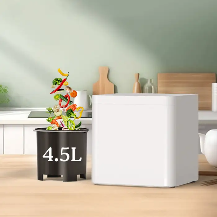 Electric Stainless Steel Continuous Feed Composting Kitchen Garbage Disposer for Household Use for Vegetable Food Waste Garages