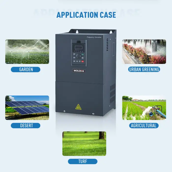WOLONG High Performance 0.75W DC150~400V/AC220V Solar Water Pump System for Submersible Pump
