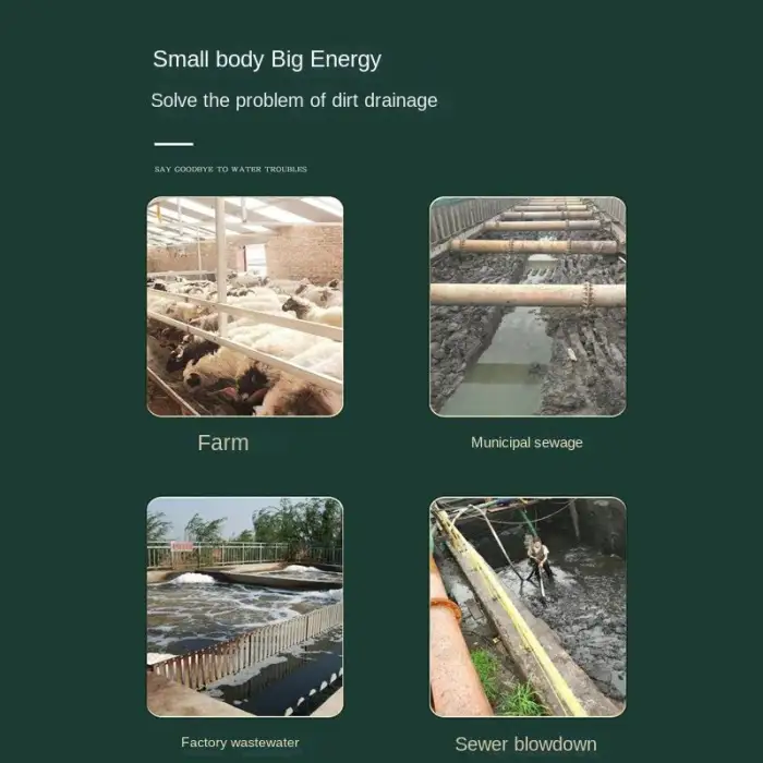 2HP Electric Household WQK Cutting Slurry Sewage Screw Pump for Chicken and Pig Ranch Breeding Farms