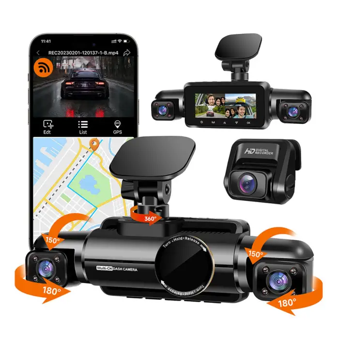6 Lens 4G Dashcam SONY STARVIS IMX 335 4K Dash Cam Video Recorder Camera Dashcam Dash Cam Rear 2K SONY SATRVIS IMX 307