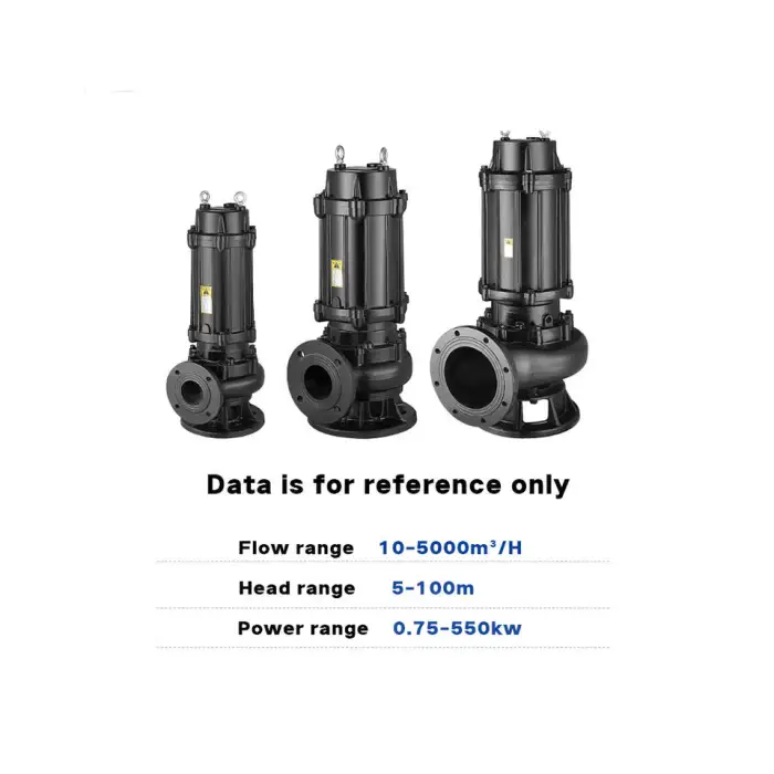 Cement Suction Impeller Flushing Macerator Automatic Waste Vertical Water Sand Slurry Centrifugal Motor Submersible Sewage Pump