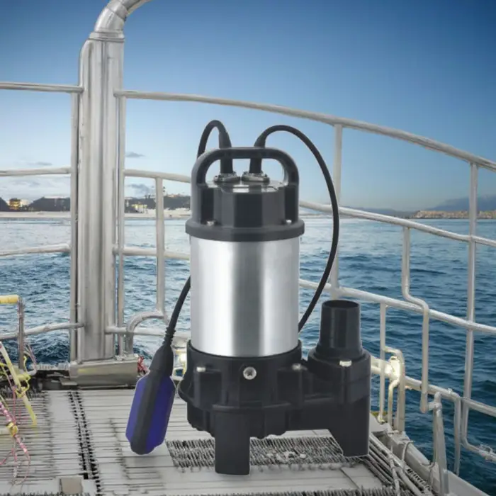High-Pressure Electric Submersible Aquarium Pump Centrifugal Wastewater & Seawater Pump with Float Switch High-Performance
