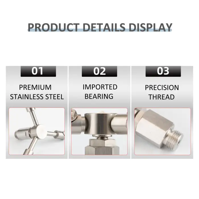 360 Degree Auto Rotating Durable Stainless Steel Nozzle High-Pressure Building Cleaning Washer with 5L Water Capacity