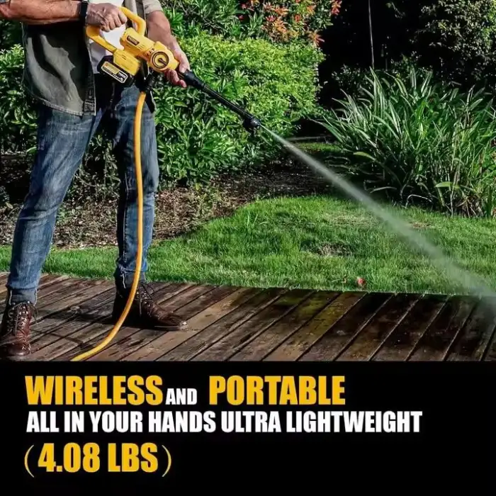 Cordless Electric Pressure Washer Powerful High Pressure Washer Gun for Washing Ground With 6-In-1 Nozzle